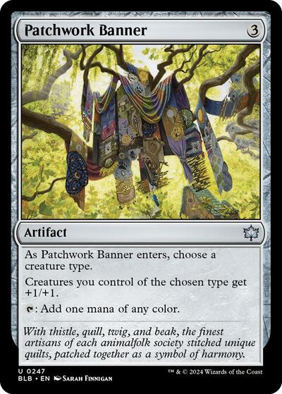 2024 Magic: The Gathering: Bloomburrow (BLB) - Patchwork Banner (#247, Uncommon)