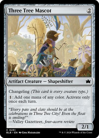 2024 Magic: The Gathering: Bloomburrow (BLB) Japanese - Three Tree Mascot (#251, Common) (, Near Mint)