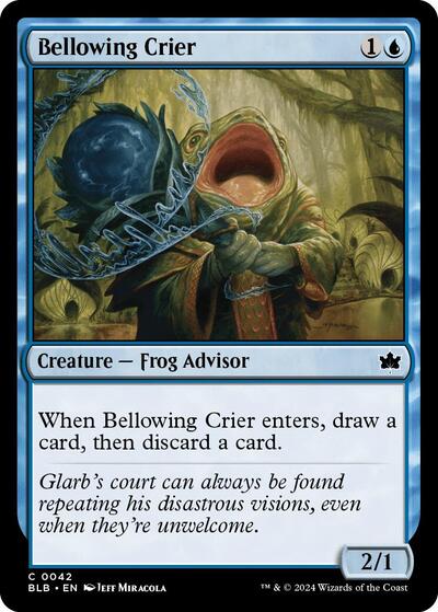 2024 Magic: The Gathering: Bloomburrow (BLB) Japanese - Bellowing Crier (#42, Common) (, Near Mint)