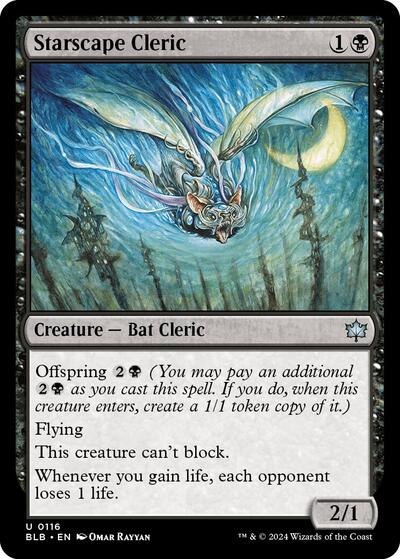 2024 Magic: The Gathering: Bloomburrow (BLB) - Starscape Cleric (#116, Uncommon) (, Near Mint)