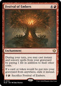 2024 Magic: The Gathering: Bloomburrow (BLB) Japanese - Festival of Embers (#134, Rare) (, Near Mint)