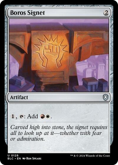 2024 Magic: The Gathering: Commander: Bloomburrow (BLC) - Boros Signet (#128, Uncommon) (, Near Mint)