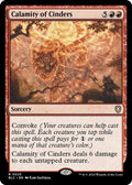 2024 Magic: The Gathering: Commander: Bloomburrow (BLC) - Calamity of Cinders (#23, Rare) (, Near Mint)