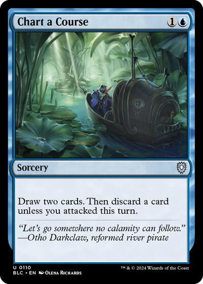 2024 Magic: The Gathering: Commander: Bloomburrow (BLC) - Chart a Course (#110, Uncommon) (, Near Mint)