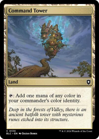 2024 Magic: The Gathering: Commander: Bloomburrow (BLC) - Command Tower (#130, Common) (, Near Mint)