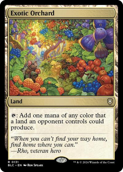 2024 Magic: The Gathering: Commander: Bloomburrow (BLC) - Exotic Orchard (#131, Rare) (, Near Mint)