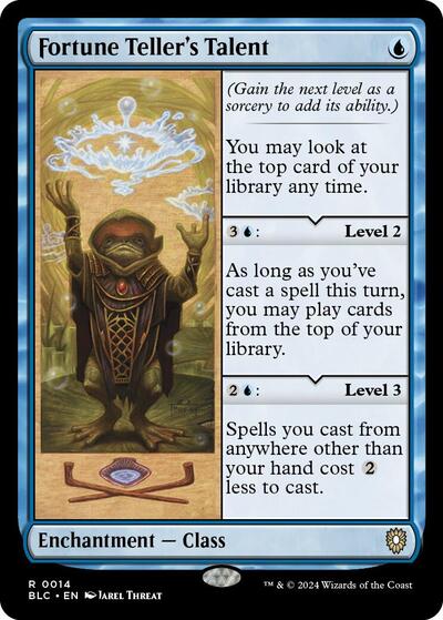 2024 Magic: The Gathering: Commander: Bloomburrow (BLC) - Fortune Tellers Talent (#14, Rare) (, Near Mint)
