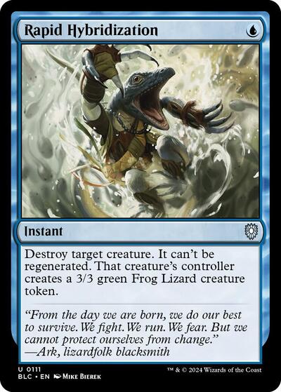 2024 Magic: The Gathering: Commander: Bloomburrow (BLC) - Rapid Hybridization (#111, Uncommon) (, Near Mint)