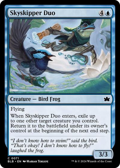 2024 Magic: The Gathering: Bloomburrow (BLB) Japanese - Skyskipper Duo (#71, Common) (, Near Mint)