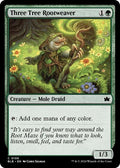 2024 Magic: The Gathering: Bloomburrow (BLB) Japanese - Three Tree Rootweaver (#198, Common) (, Near Mint)