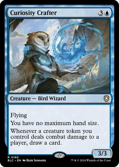2024 Magic: The Gathering: Commander: Bloomburrow (BLC) - Curiosity Crafter (#165, Rare) (, Near Mint)