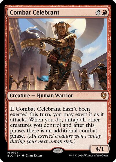 2024 Magic: The Gathering: Commander: Bloomburrow (BLC) - Combat Celebrant (#194, Mythic Rare) (, Near Mint)