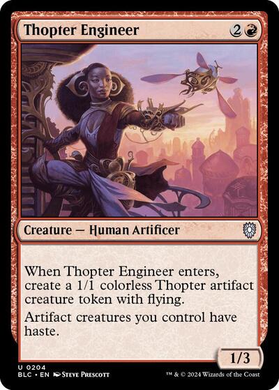 2024 Magic: The Gathering: Commander: Bloomburrow (BLC) - Thopter Engineer (#204, Uncommon) (, Near Mint)