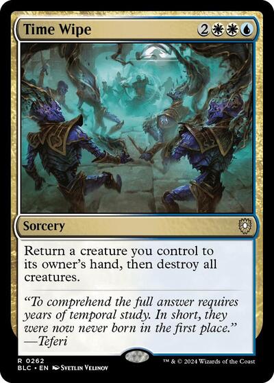 2024 Magic: The Gathering: Commander: Bloomburrow (BLC) - Time Wipe (#262, Rare) (, Near Mint)