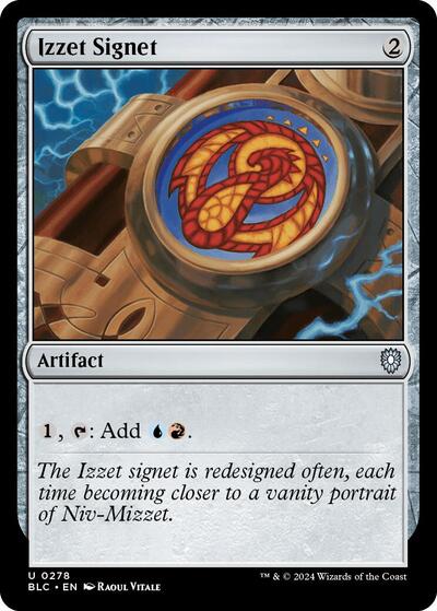 2024 Magic: The Gathering: Commander: Bloomburrow (BLC) - Izzet Signet (#278, Uncommon) (, Near Mint)