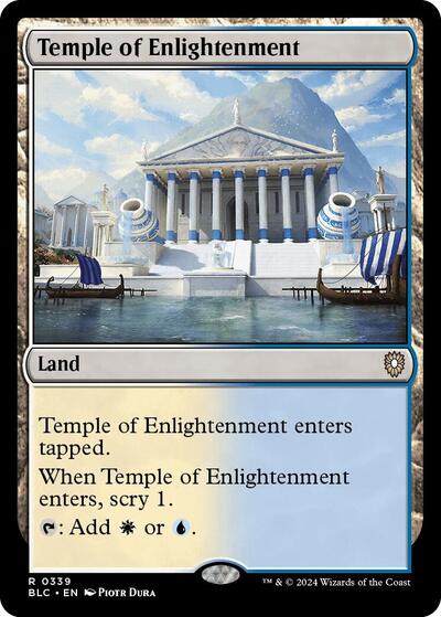 2024 Magic: The Gathering: Commander: Bloomburrow (BLC) - Temple of Enlightenment (#339, Rare) (, Near Mint)