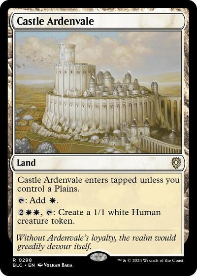 2024 Magic: The Gathering: Commander: Bloomburrow (BLC) - Castle Ardenvale (#298, Rare) (, Near Mint)
