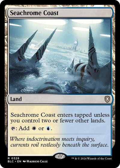 2024 Magic: The Gathering: Commander: Bloomburrow (BLC) - Seachrome Coast (#328, Rare) (, Near Mint)