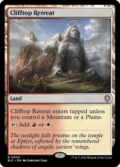 2024 Magic: The Gathering: Commander: Bloomburrow (BLC) - Clifftop Retreat (#300, Rare) (, Near Mint)