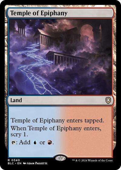 2024 Magic: The Gathering: Commander: Bloomburrow (BLC) - Temple of Epiphany (#340, Rare) (, Near Mint)