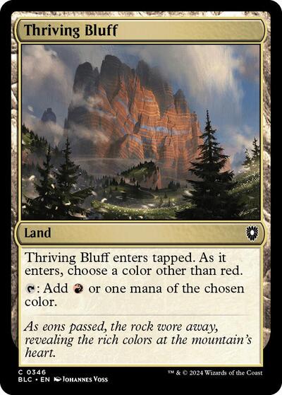 2024 Magic: The Gathering: Commander: Bloomburrow (BLC) - Thriving Bluff (#346, Common) (, Near Mint)