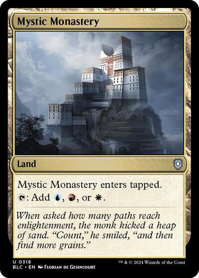 2024 Magic: The Gathering: Commander: Bloomburrow (BLC) - Mystic Monastery (#318, Uncommon) (, Near Mint)