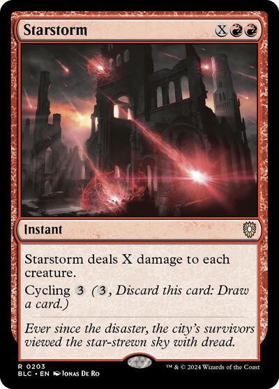 2024 Magic: The Gathering: Commander: Bloomburrow (BLC) - Starstorm (#203, Rare) (, Near Mint)