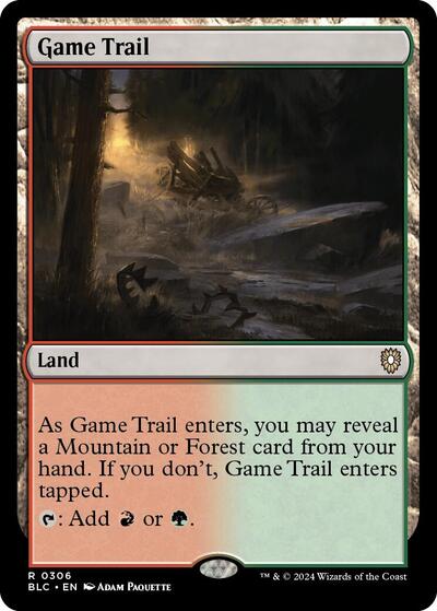 2024 Magic: The Gathering: Commander: Bloomburrow (BLC) - Game Trail (#306, Rare) (, Near Mint)