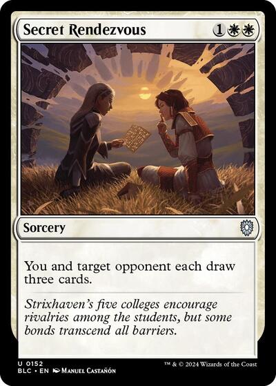 2024 Magic: The Gathering: Commander: Bloomburrow (BLC) - Secret Rendezvous (#152, Uncommon) (, Near Mint)