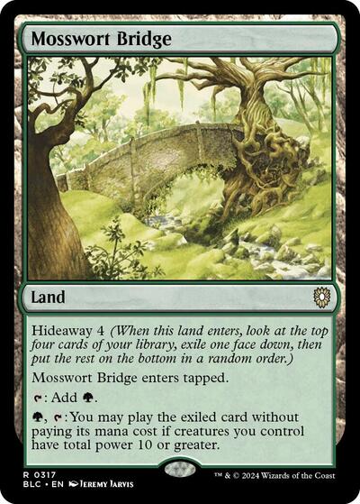 2024 Magic: The Gathering: Commander: Bloomburrow (BLC) - Mosswort Bridge (#317, Rare) (, Near Mint)