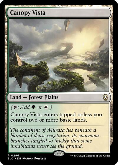 2024 Magic: The Gathering: Commander: Bloomburrow (BLC) - Canopy Vista (#296, Rare) (, Near Mint)