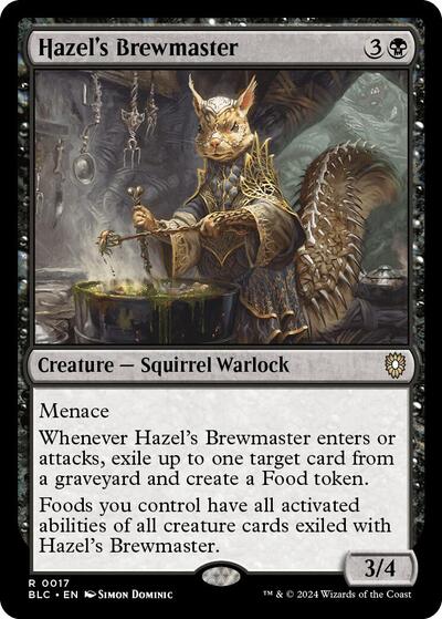 2024 Magic: The Gathering: Commander: Bloomburrow (BLC) - Hazels Brewmaster (#17, Rare)