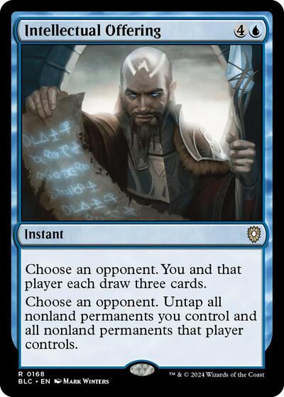 2024 Magic: The Gathering: Commander: Bloomburrow (BLC) - Intellectual Offering (#168, Rare) (, Near Mint)