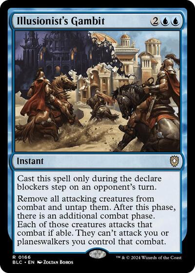 2024 Magic: The Gathering: Commander: Bloomburrow (BLC) - Illusionists Gambit (#166, Rare) (, Near Mint)