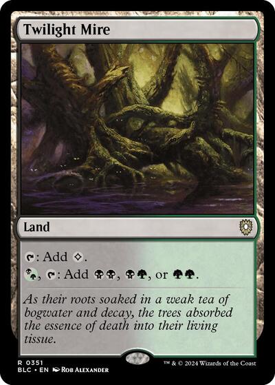 2024 Magic: The Gathering: Commander: Bloomburrow (BLC) - Twilight Mire (#351, Rare) (, Near Mint)