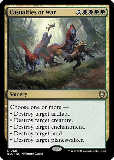 2024 Magic: The Gathering: Commander: Bloomburrow (BLC) - Casualties of War (#125, Rare) (, Near Mint)
