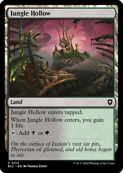 2024 Magic: The Gathering: Commander: Bloomburrow (BLC) - Jungle Hollow (#313, Common) (, Near Mint)