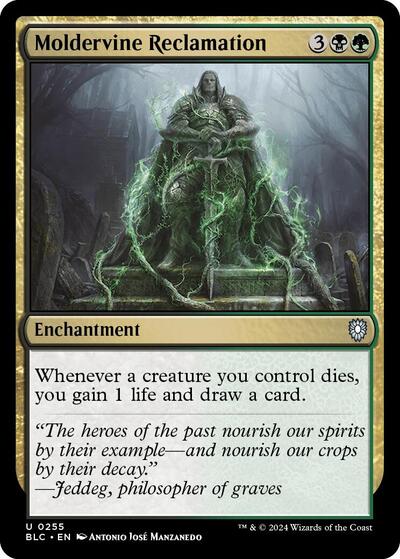 2024 Magic: The Gathering: Commander: Bloomburrow (BLC) - Moldervine Reclamation (#255, Uncommon) (, Near Mint)