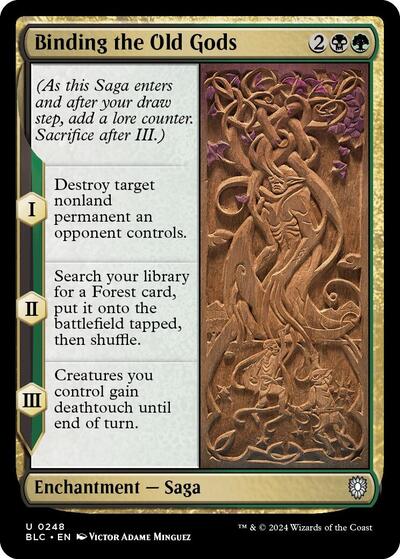 2024 Magic: The Gathering: Commander: Bloomburrow (BLC) - Binding the Old Gods (#248, Uncommon) (, Near Mint)