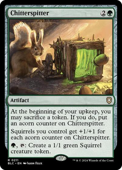 2024 Magic: The Gathering: Commander: Bloomburrow (BLC) - Chitterspitter (#211, Rare) (, Near Mint)