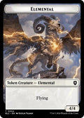 2024 Magic: The Gathering: Commander: Bloomburrow (BLC) - Elemental Shark Double Sided Token (#4 // 16, T) (, Near Mint)