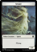 2024 Magic: The Gathering: Commander: Bloomburrow (BLC) - Spirit Faerie Double Sided Token (#9 // 12, T) (, Near Mint)