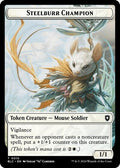 2024 Magic: The Gathering: Commander: Bloomburrow (BLC) - Steelburr Champion Squid Double Sided Token (#10 // 17, T) (, Near Mint)