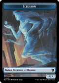 2024 Magic: The Gathering: Commander: Bloomburrow (BLC) - Illusion Goblin Double Sided Token (#13 // 21, T) (, Near Mint)