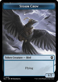 2024 Magic: The Gathering: Commander: Bloomburrow (BLC) - Storm Crow Bird 003 Double Sided Token (#18 // 3, T) (, Near Mint)