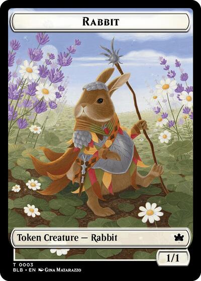 2024 Magic: The Gathering: Bloomburrow (BLB) - Rabbit Token (#3, T)