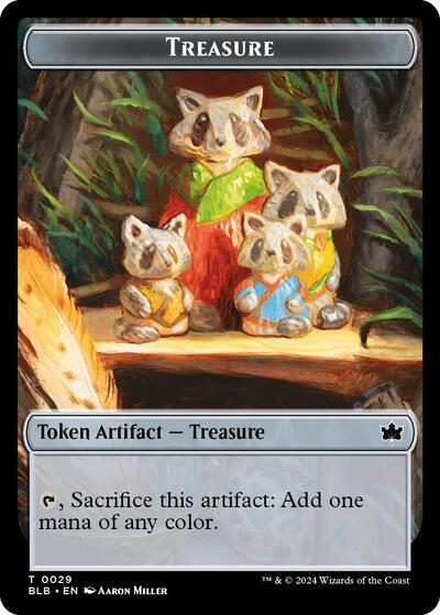 2024 Magic: The Gathering: Bloomburrow (BLB) - Treasure Token (#29, T) (, Near Mint)
