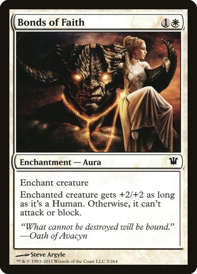 2011 Magic: The Gathering: Innistrad (ISD) - Bonds of Faith (#5, Common) (, Near Mint)