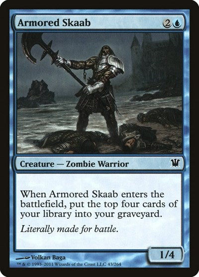 2011 Magic: The Gathering: Innistrad (ISD) - Armored Skaab (#43, Common) (, Lightly Played)