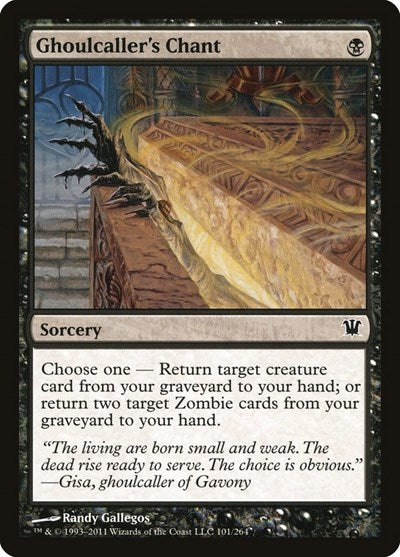 2011 Magic: The Gathering: Innistrad (ISD) - Ghoulcallers Chant (#101, Common) (, Near Mint)